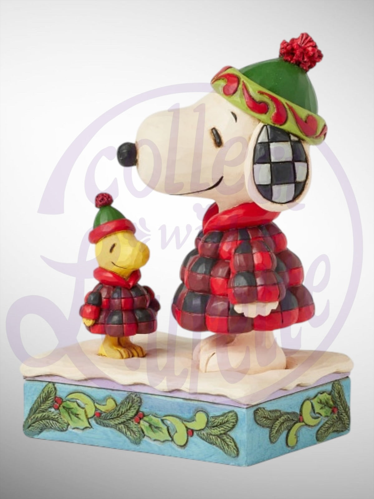 Jim Shore Peanuts - Cozy Companions Snoopy Woodstock Puffer Figurine